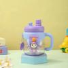 Taza con Popote de Succión con Asa de Chica de Alto Valor Yan Taza de Té de Oficina Taza de Agua para Estudiantes Resistente a Altas Temperaturas Resistente a Caídas Taza con Asa de Muñeca
