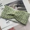 Faixa de Cabelo Ondulada Turbante Pós-Parto Faixa de Cabelo de Lã Faixa de Cabelo de Tricô Popular Faixa de Cabelo Cruzada Faixa de Cabelo para Lavar o Rosto O Ano Todo