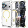 Capa magnética ondulada estilo Ins adequada para iPhone 17 Pro Max, capa simples de telefone para iPhone 16