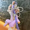Chaveiro de bolsa de couro de dachshund transfronteiriço com laço requintado e pingente de bolsa em forma de coração, pequeno presente para atacado de comércio exterior