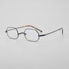 YSXY-004 Montura Cuadrada Irregular Ultra Ligera Titanio Puro Personalidad Moderna Montura Pequeña Gafas de Moda Anti Luz Azul Combinación