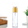 Botella de Loción con Dispensador Cosméticos Tónico Botella Recargable Botella de Spray de Vidrio Esmerilado Muestra Set de Botellas para Productos para el Cuidado de la Piel