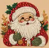 Kit DIY de Pintura de Diamante 5D de Natal da Amazon com Pérolas Papai Noel com Borda Impressa Decoração Feita à Mão