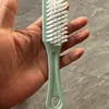 Cepillo para zapatos cerdas suaves no dañan los zapatos limpieza del hogar multifuncional nano lavado de zapatos mango largo eliminación de polvo cepillo para ropa plástico cepillo duro