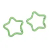 1 Llavero de Estrella de Cinco Puntas Pintado de Aleación Colorida Cadena para Llavero Hecha a Mano Accesorios de Joyería para Colgar en Bolsos Paquete de Materiales