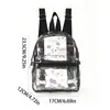 Mini Mochila Transfronteriza Pvc Gran Capacidad Mochila Portátil de Alto Valor Gato Estampado Pvc Mochila Transparente Impermeable