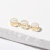 Tapones de Silicona para Oídos con Forma de Hamburguesa Ampliados Pendientes DIY Tapones Metálicos Grabados Antideslizantes Anticaída
