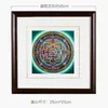 Pigmento Mineral Natural de Nepal Chapado en Oro Mantra de Seis Caracteres del Tíbet Mandala Pintado a Mano Pintura Decorativa Pintura Colgante Thangka