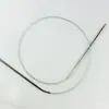 Herramientas de tejer Agujas circulares de acero inoxidable Agujas para suéter Agujas circulares 80cm Agujas circulares