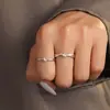 Anillos de Pareja Trenzados Nudo Doble de Mobius Tendencia Europea y Americana Amazon Comercio Exterior Nicho Accesorios de Mano Al por Mayor