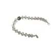 [Remolino Estrella Prisma] Estilo Chino Cubo de Azúcar Blanco Pulsera de Temperamento Sencillo Pulsera Regalo para Niñas Pulsera de Piña