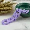 Plástico Acrílico Hebilla de Cadena Accesorios Cadena Horneada 20*30 Aro Abierto para Saltar Accesorios de Joyería DIY Cadena Accesorios Mayoreo