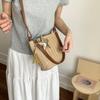 Bolso Bandolera Versátil de Moda 2026 Bolso de Mano Tejido con Rayas Arcoíris Bolso de Hombro Simple de Moda para Mujer para el Trabajo