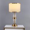 Lâmpada de mesa de cristal de luxo moderno quarto mesa de cabeceira luz quente quente sala de casamento presente lâmpada de dote lâmpada de cabeceira