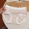 Ropa Interior para Mujer 10A Calzones Antibacterianos, Algodón Puro, Entrepierna Extendida, Alto Valor Estético, Amigable con la Piel, Diseño Simple, Calzones para Mujer