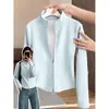 Chaqueta ajustada con capa interior de forro polar para mujer, sudadera engrosada con forro de forro polar para otoño e invierno, top cálido