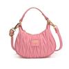 Bolso de Hombro Simple de Color Puro Estilo Coreano para Niñas, Bolso Mini Portátil Elegante para Bebé para la Axila, Bolso Nuevo Plegado para Niños