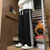 Nuevos Pantalones Casuales para Hombre Otoño/Invierno 2026, Marca de Moda Estilo Hong Kong, Pantalones Deportivos Holgados Rectos de Pierna Ancha para Hombre