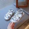 Sapatos de Princesa para Crianças Sandálias para Meninas 2026 Verão Nova Moda Sapatos de Praia com Laço para Meninas Sapatos Casuais