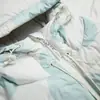 Estilo Montanha Outono Inverno Outdoor Fresco Estampa de Bolinhas Retenção de Calor Quente Casal Para Ir ao Trabalho Leve Jaqueta de Penas 13768
