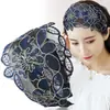 Diadema con Borde Ancho, Pasador Bordado Estilo Coreano para Cubrir Cabello Blanco, Diadema Dentada, Gorro para el Cabello, Diadema Antideslizante, Tocado Femenino