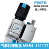 Festo Festo Conjunto de Procesamiento de Fuente de Aire Msb4-1/4: J1:Válvula Reductora de Presión de Filtro M1 531117 Nueva y Original