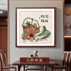 Tudo Corre Bem Praça do Restaurante Pintura Pendurada Chinesa Cem Riquezas Fortuna Prosperidade Pintura Decorativa Sala de Jantar Quarto Privado Hall de Entrada Mural