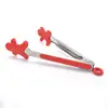 [Em estoque do Fabricante] Pinças de Comida de Natal, Pinças de Comida de Silicone Multifuncionais, Pinças para Churrasco Resistentes a Altas Temperaturas e Antiderrapantes