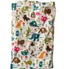 Carrito de Compras Plegable con Ruedas para Uso Doméstico, Carrito Retráctil con Diseño Estampado, Carrito de Compras Pequeño con Ruedas y Bolsa de Compras