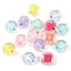 Contas de acrílico de 12MM na cor abóbora, contas furadas, contas para DIY infantil, contas para acessórios de joias DIY feitos à mão