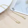 Colar com Pingente de Pedra Colorida para Mulheres, Zircônia de Cobre, Luxo Leve, Corrente de Clavícula Full Diamond de Nicho, Joias Atacado Fábrica de Pingentes