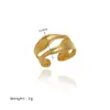 JZ077 anillo de hoja enrollada hueca de cala acero de titanio moda sexo anillo de viento frío no se decolora Amazon