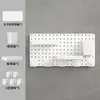 Escritorio con Panel Perforado, Escritorio Perforado sin Taladro, Estante Multifuncional para Especias, Gancho para Baño, Estante de Almacenamiento, Soporte para Cuchillos, Estante Colgante Superior