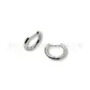 Brincos de pino reto em liga de titânio F136, argolas básicas em forma de D, joias para piercing em liga de titânio G23, tarrachas para cartilagem da orelha, tarrachas para orelha, fechos de orelha