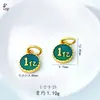Retención de Color Alta Arena Vietnamita Oro Gota de Aceite Meta de 100 Millones Bolsa con Cierre de Seguridad Colgante para Zapato Cabeza de Tigre Accesorios Estilo Chino DIY Venta al por Mayor