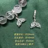 Acessórios DIY de Cristal Alta Retenção de Cor Banhado a Prata Estilo Corte Pingente de Zircônia Anel Pendente Estrela Lua Acessórios para Pulseira