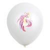 Traje de globos temático de unicornio, paquete de globos para decoración de fiesta de cumpleaños, globo de dibujos animados de 12 pulgadas