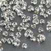 Imitación Huazi 33-Corte Strass Apilado Sin Base para Decoraciones de Uñas, Mini Strass Blancos DIY, Strass Deslumbrantes para Uñas