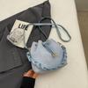 Bolso de Mano Trenzado Retorcido para Mujer 2024, Bolso Cubo con Cierre de Cordón, Estilo Elegante y Dulce, Bolso Cruzado, Bolso Cubo de Moda