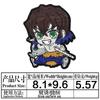 Pegatina de tela bordada de dibujos animados de juego de alta calidad, parche bordado con el logotipo de la hoja de exterminio de fantasmas, personaje de anime