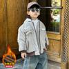 Chaqueta de Otoño e Invierno para Niños 2025 Estilo Nuevo Chaqueta de Carga Engrosada para Niños, Chaqueta de Invierno de Algodón de Moda para Niños