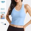 Chaleco de Yoga Lulu Mismo Estilo Ebb Nude Ajustado con Almohadilla en el Pecho Sujetador Deportivo de Espalda Hermosa con Forma de I para Mujer