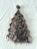 Peluca de Muñeca de Algodón 25cm Cabello Ondulado de Seda Suave con Degradado de Onda de Agua para Muñecas Bjd