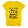 Vamos Tomar um Drink Amazon Wish Site Independente Camiseta Casual Simples Feminina Gola Redonda Manga Curta