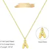 Collar de Moda Transfronterizo Nuevo Europeo y Americano Collar con Colgante de Letra Gruesa tipo Burbuja Cadena para Clavícula de Mujer para Banquetes