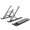 Soporte Plegable para Laptop de Metal y Plástico, Soporte para Tableta, Base Universal de Refrigeración para Escritorio, Ajustable en Altura, Conveniente