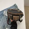 Bolso de Lona Denim Vintage para Mujer, Bolso Cruzado con Bordado de Estilo Étnico, Bolso Informal de Moda Tipo Dumpling, Bolso Silla Patchwork de Bloques de Color