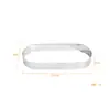 En stock 304 engrosado 1 mm estilo círculo de torre ovalada círculo de mousse círculo de tarta de queso molde para galletas