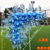 Flores Grandes de Chão para Casamento Flores de Seda Flores Decorativas Flores para Palco T Corredor Flores Penduradas Flores de Casamento Fundo de Flores
