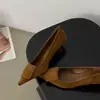 Primer Encuentro con los Zapatos Elegantes de Tacón Alto de Estilo Francés para Mujer, Adecuados para Primavera y Otoño, con Tacones Finos, para Combinar con Faldas, y los Clásicos Zapatos de Abuela